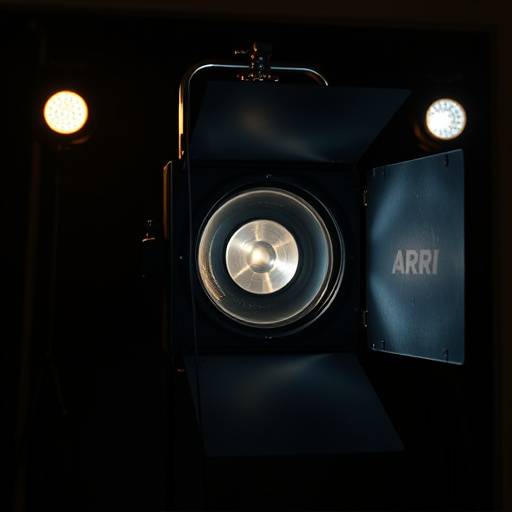 Projecteur Fresnel ARRI avec lentille et volets